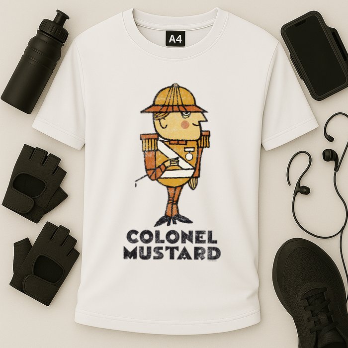 Clue Colonel Mustard Retro Poster Performance Shirt