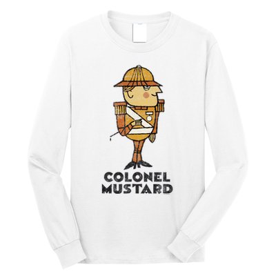 Clue Colonel Mustard Retro Poster Long Sleeve Shirt