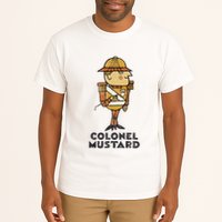 Clue Colonel Mustard Retro Poster Tall T-Shirt