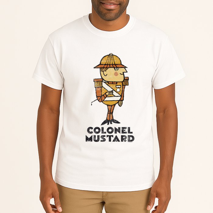 Clue Colonel Mustard Retro Poster Tall T-Shirt