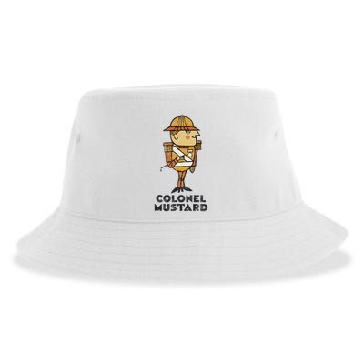 Clue Colonel Mustard Retro Poster Sustainable Bucket Hat