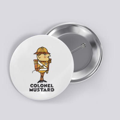Clue Colonel Mustard Retro Poster Button