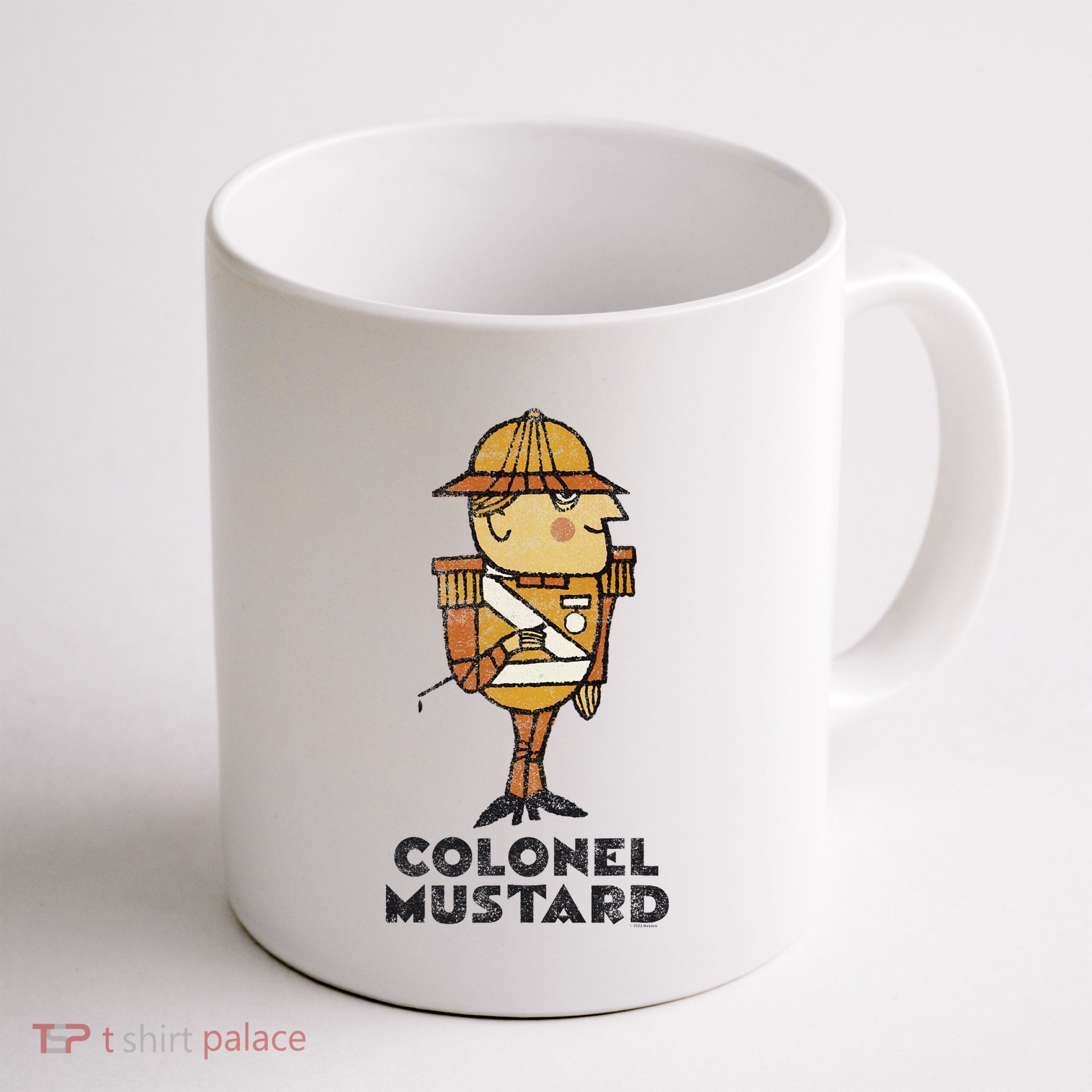 Clue Colonel Mustard Retro Poster Mug