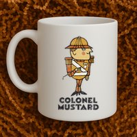 Clue Colonel Mustard Retro Poster Mug