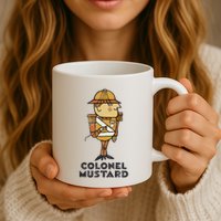 Clue Colonel Mustard Retro Poster Mug