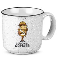 Clue Colonel Mustard Retro Poster 15oz Campfire Ceramic Mug