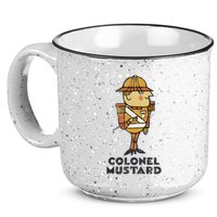 Clue Colonel Mustard Retro Poster 15oz Campfire Ceramic Mug