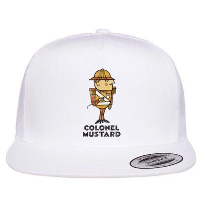 Clue Colonel Mustard Retro Poster Flatbill Hat