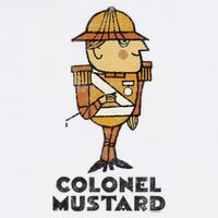 Clue Colonel Mustard Retro Poster Flatbill Hat
