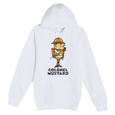 Clue Colonel Mustard Retro Poster Premium Pullover Hoodie