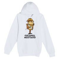 Clue Colonel Mustard Retro Poster Premium Pullover Hoodie