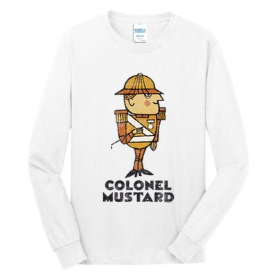 Clue Colonel Mustard Retro Poster Tall Long Sleeve T-Shirt