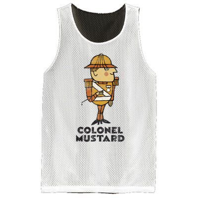 Clue Colonel Mustard Retro Poster Mesh Reversible Basketball Jersey Tank