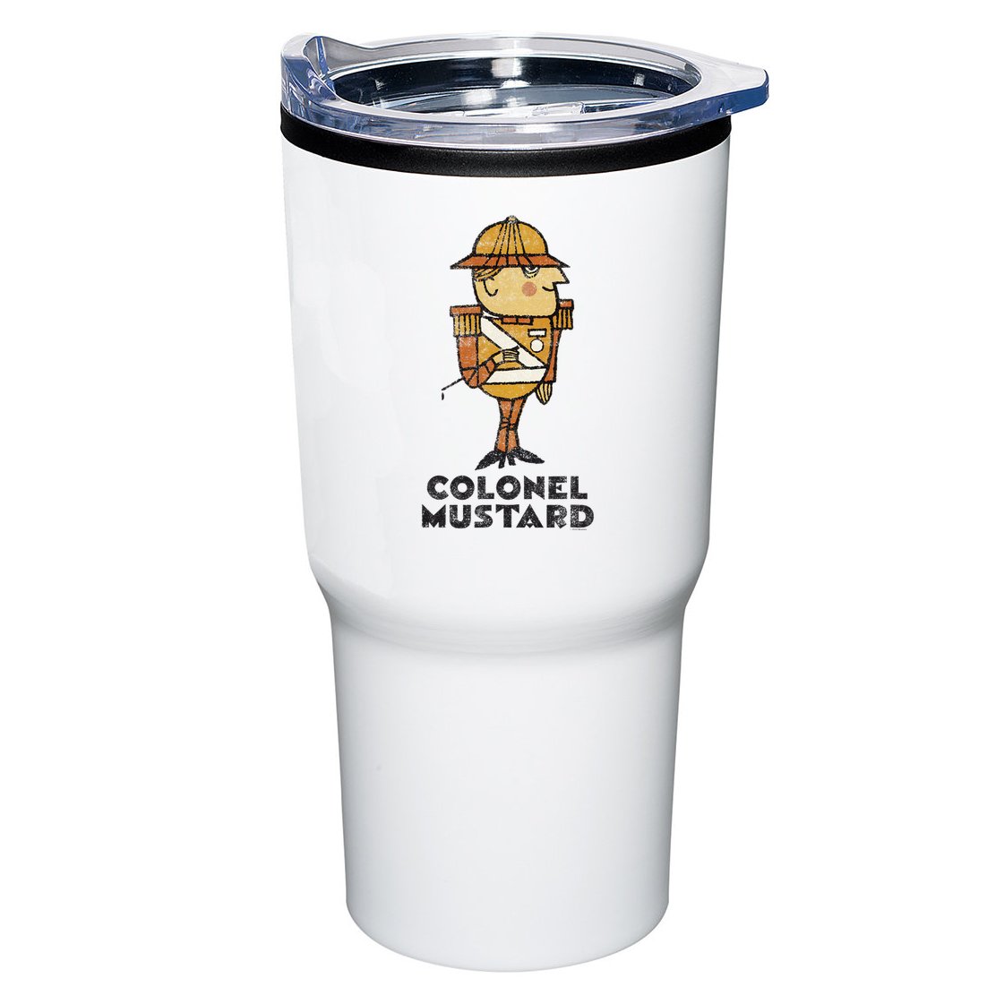 Clue Colonel Mustard Retro Poster Tumbler