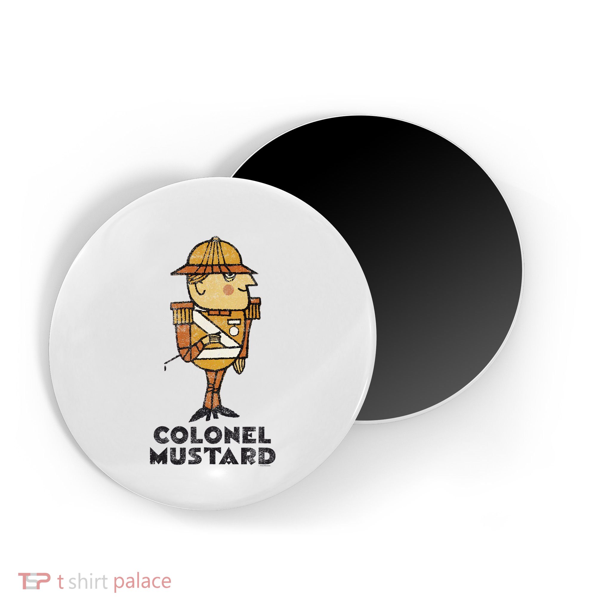 Clue Colonel Mustard Retro Poster Magnet