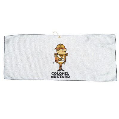 Clue Colonel Mustard Retro Poster Large Microfiber Waffle Golf Towel