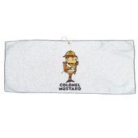 Clue Colonel Mustard Retro Poster Large Microfiber Waffle Golf Towel