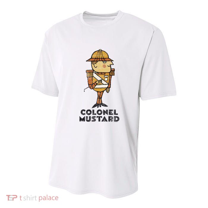 Clue Colonel Mustard Retro Poster Youth Performance Sprint T-Shirt