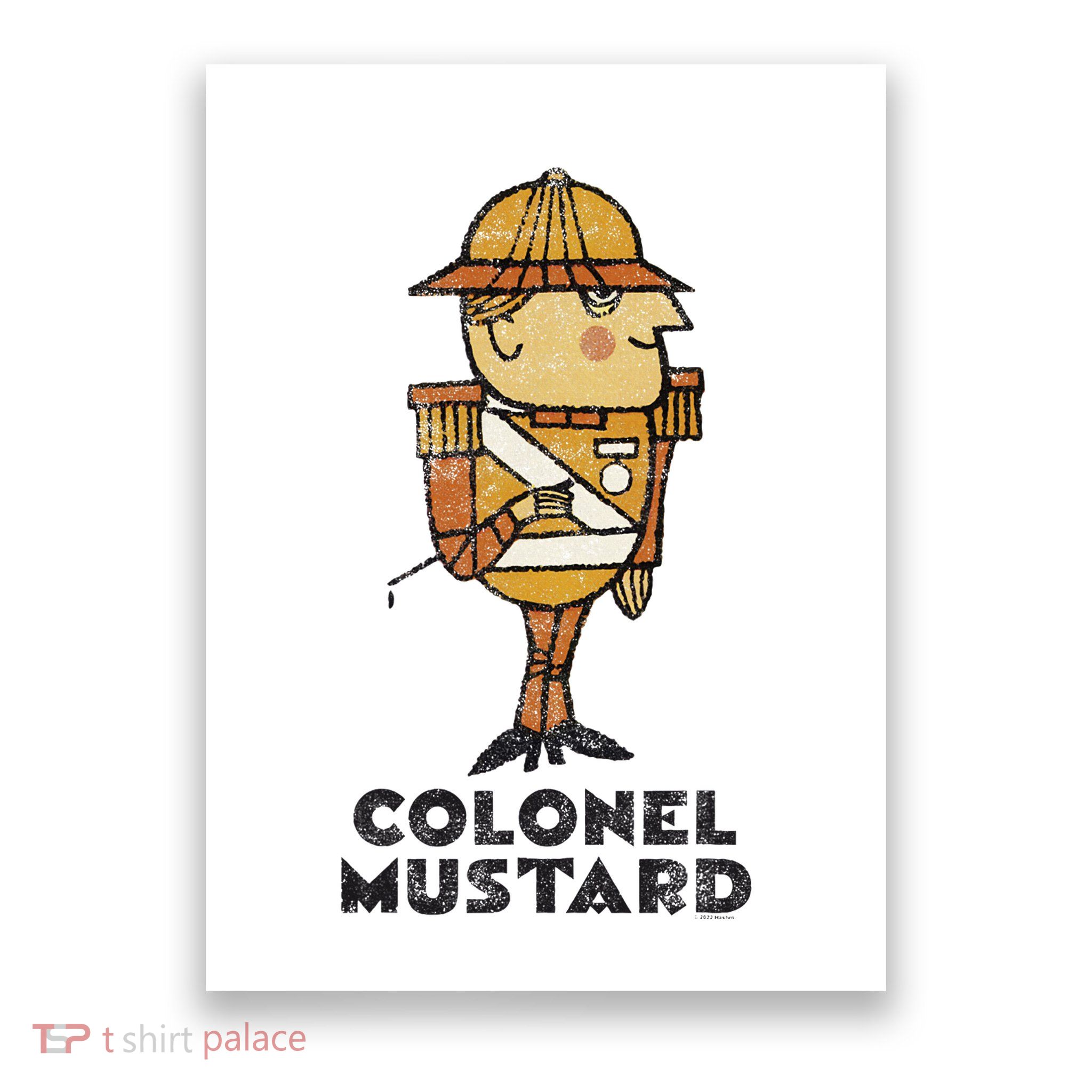 Clue Colonel Mustard Retro Poster Poster