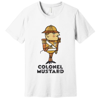 Clue Colonel Mustard Retro Poster Premium T-Shirt