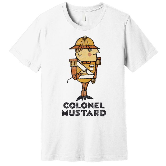 Clue Colonel Mustard Retro Poster Premium T-Shirt