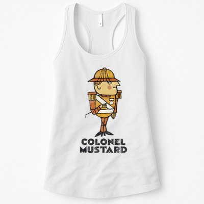 Clue Colonel Mustard Retro Poster Womens Tank Top