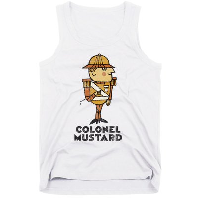 Clue Colonel Mustard Retro Poster Tank Top