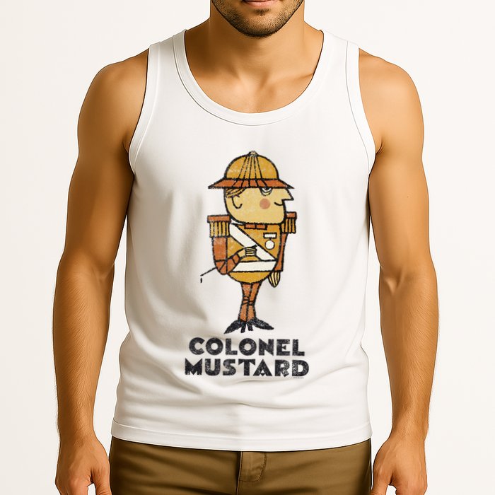 Clue Colonel Mustard Retro Poster Tank Top