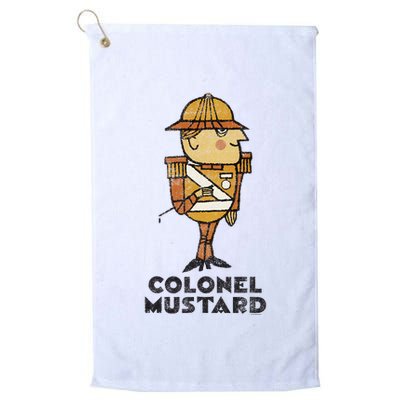 Clue Colonel Mustard Retro Poster Golf Towel