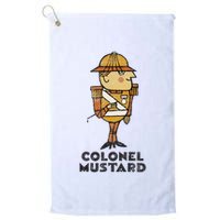 Clue Colonel Mustard Retro Poster Golf Towel