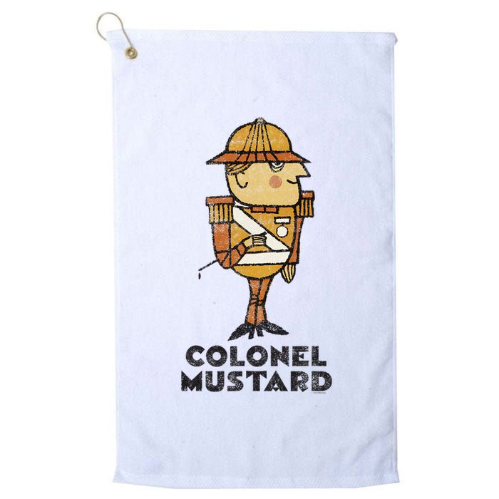 Clue Colonel Mustard Retro Poster Golf Towel
