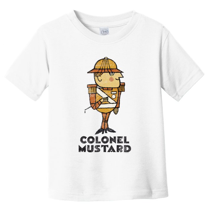 Clue Colonel Mustard Retro Poster Toddler T-Shirt