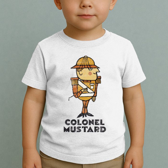 Clue Colonel Mustard Retro Poster Toddler T-Shirt