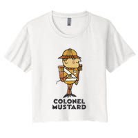 Clue Colonel Mustard Retro Poster Crop Top