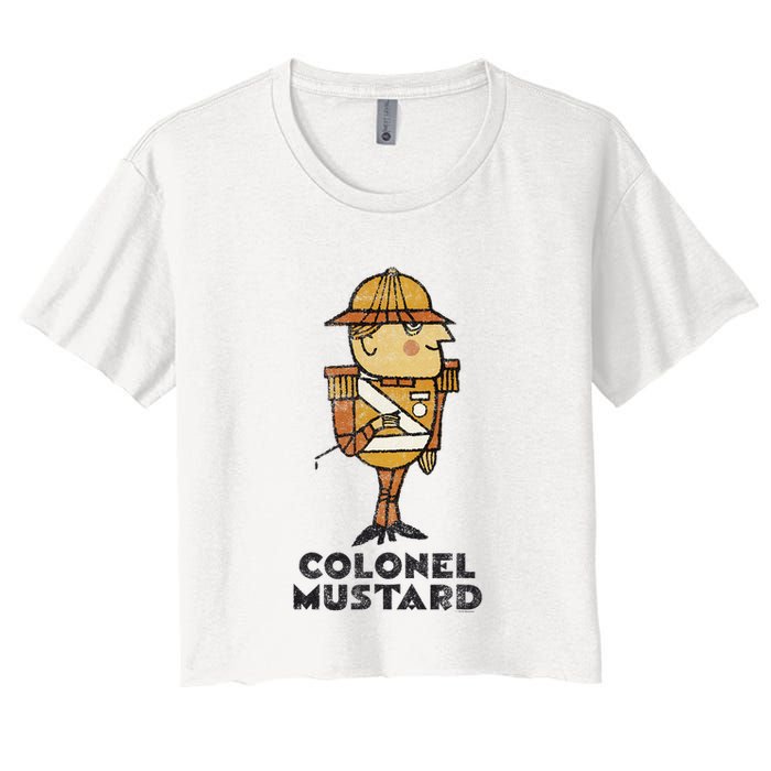 Clue Colonel Mustard Retro Poster Crop Top