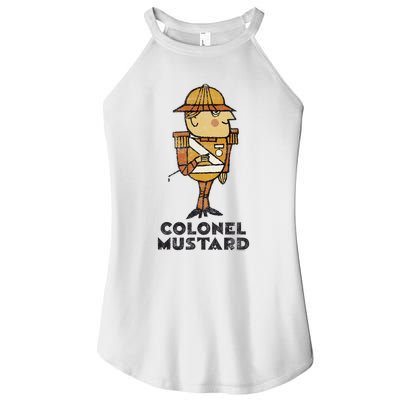 Clue Colonel Mustard Retro Poster Women's Perfect Tri Rocker Tank
