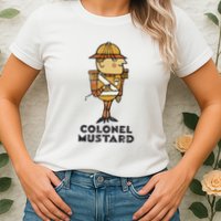 Clue Colonel Mustard Retro Poster Womens T-Shirt