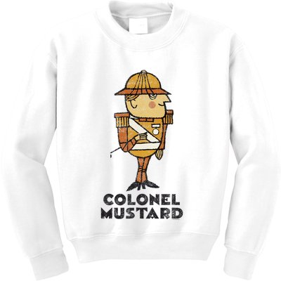 Clue Colonel Mustard Retro Poster Kids Sweatshirt