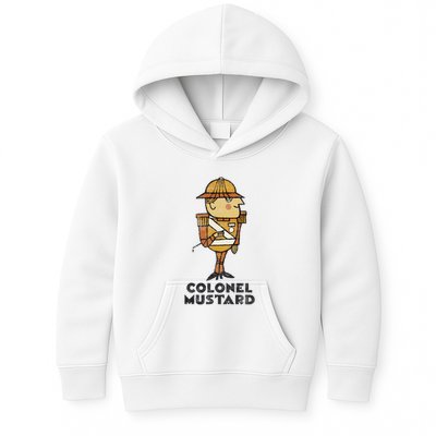 Clue Colonel Mustard Retro Poster Kids Hoodie