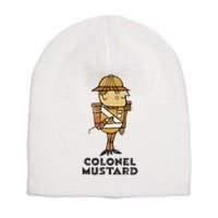 Clue Colonel Mustard Retro Poster Short Acrylic Beanie