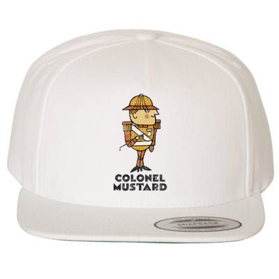Clue Colonel Mustard Retro Poster Wool Snapback Cap