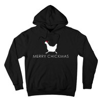 Christmas Chicken Merry Chickmas Hen Santa Hat Gift Hoodie