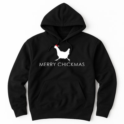 Christmas Chicken Merry Chickmas Hen Santa Hat Gift Hoodie