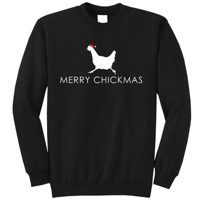 Christmas Chicken Merry Chickmas Hen Santa Hat Gift Sweatshirt