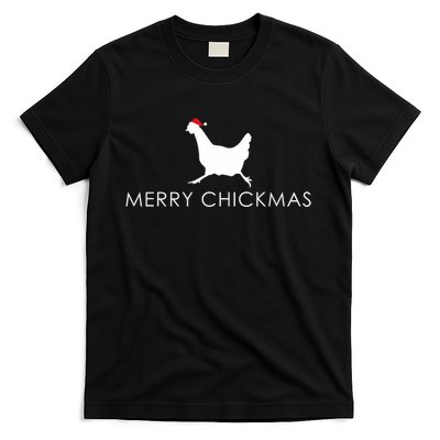 Christmas Chicken Merry Chickmas Hen Santa Hat Gift T-Shirt