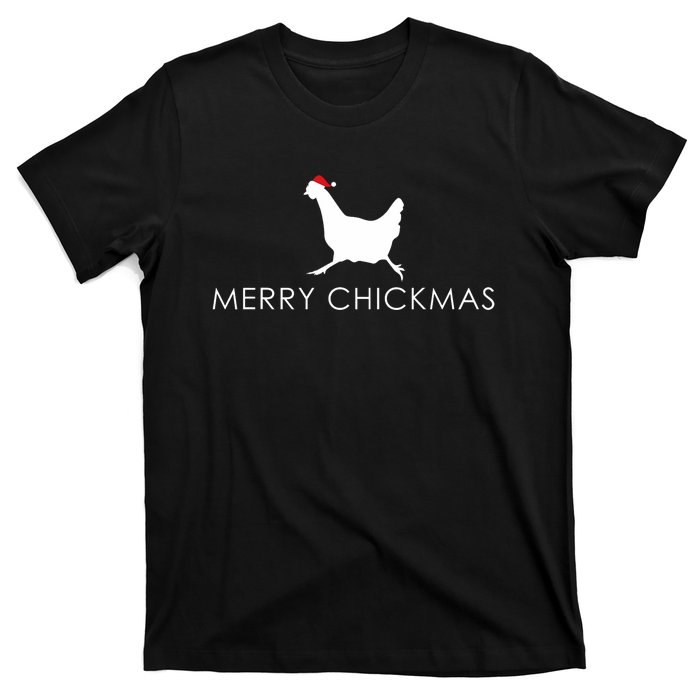 Christmas Chicken Merry Chickmas Hen Santa Hat Gift T-Shirt