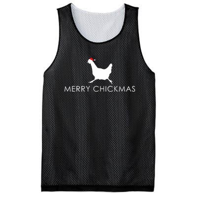 Christmas Chicken Merry Chickmas Hen Santa Hat Gift Mesh Reversible Basketball Jersey Tank