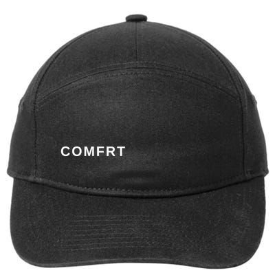 Comfrt Cosy Minimalist Design 7-Panel Snapback Hat