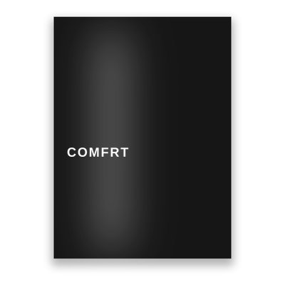 Comfrt Cosy Minimalist Design Poster