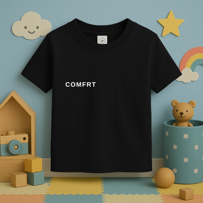 Comfrt Cosy Minimalist Design Toddler T-Shirt